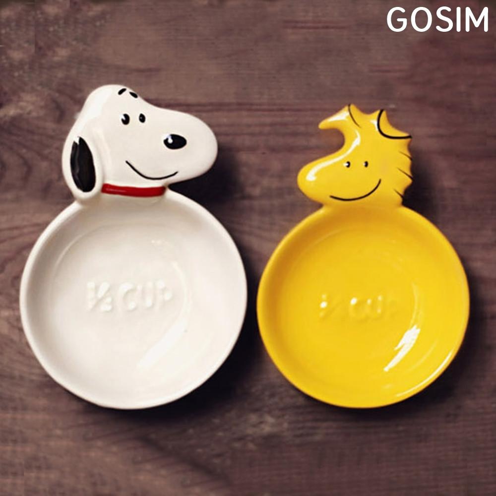 스누피그릇 스누피 우드스탁 귀여운 접시