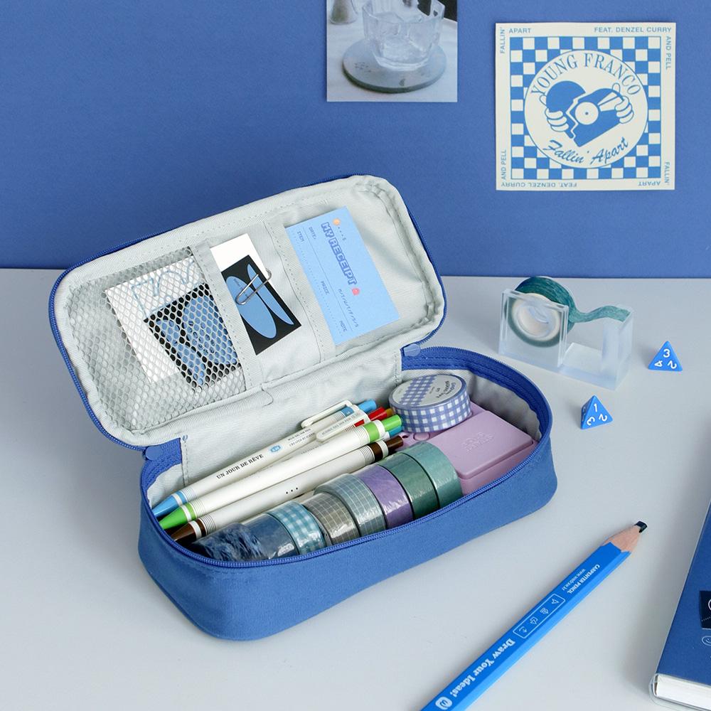 [아이코닉] 플렌티 펜파우치 (대용량 필통 펜케이스 고등학생 중학생 대학생 패브릭 심플)