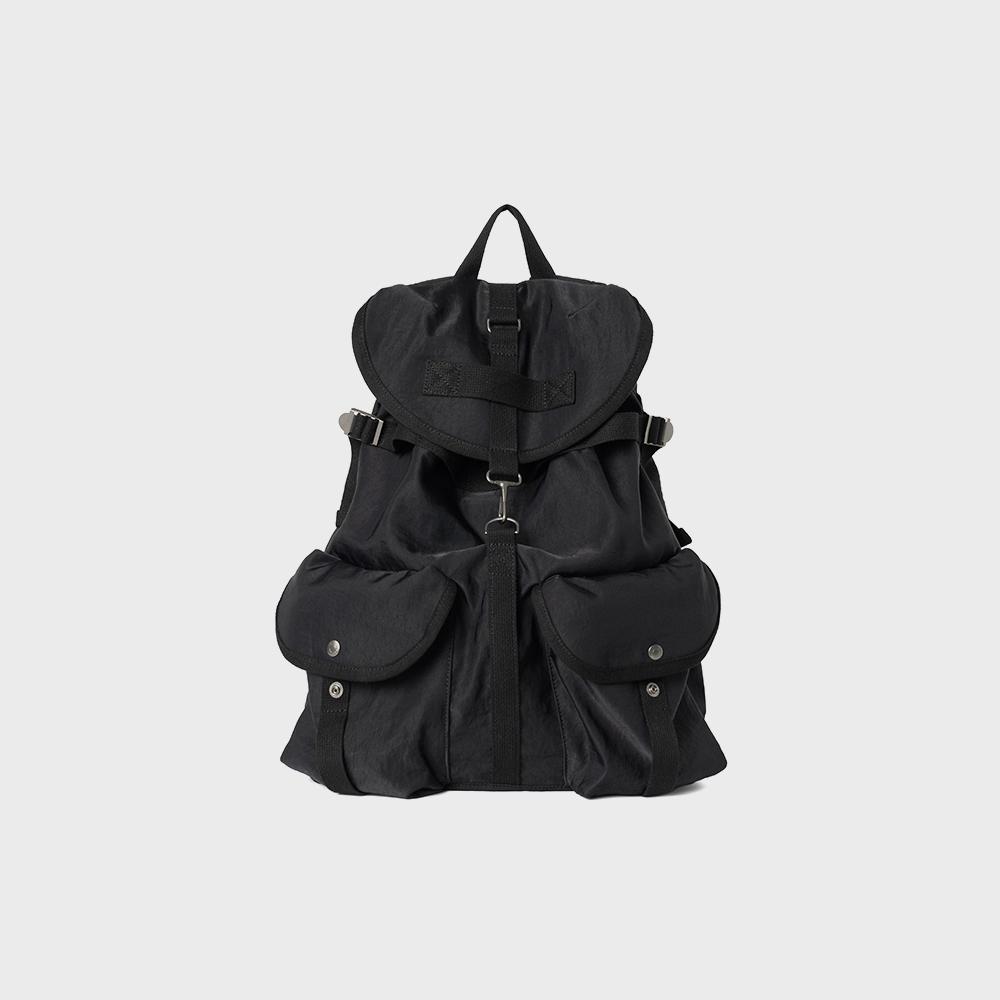 two pocket day backpack black