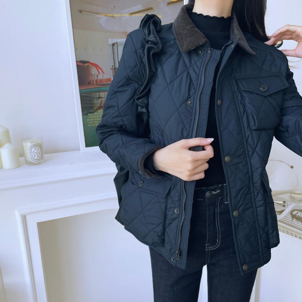 폴로랄프로렌 남녀공용 보이즈 코듀로이 퀼팅 자켓 ( 네이비 )