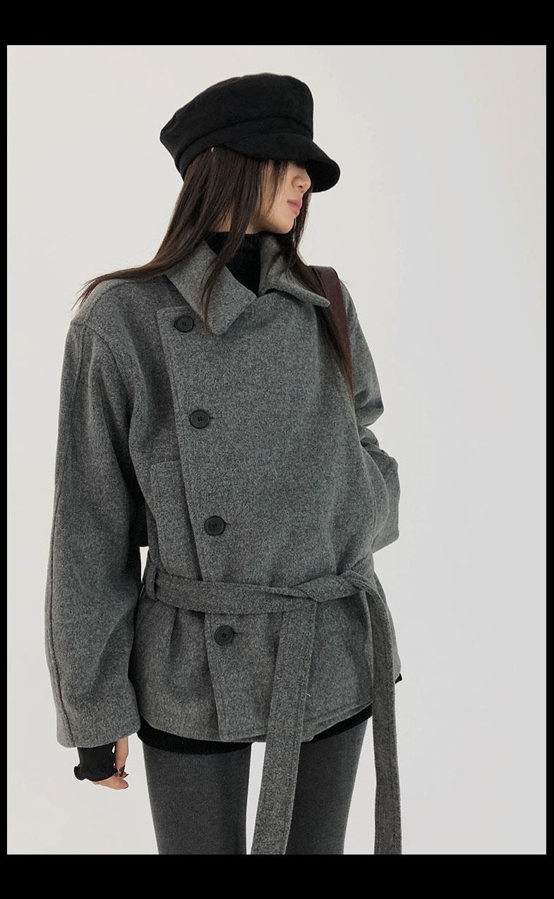 르하 하객 룩 하프 코트 -2 COLOR