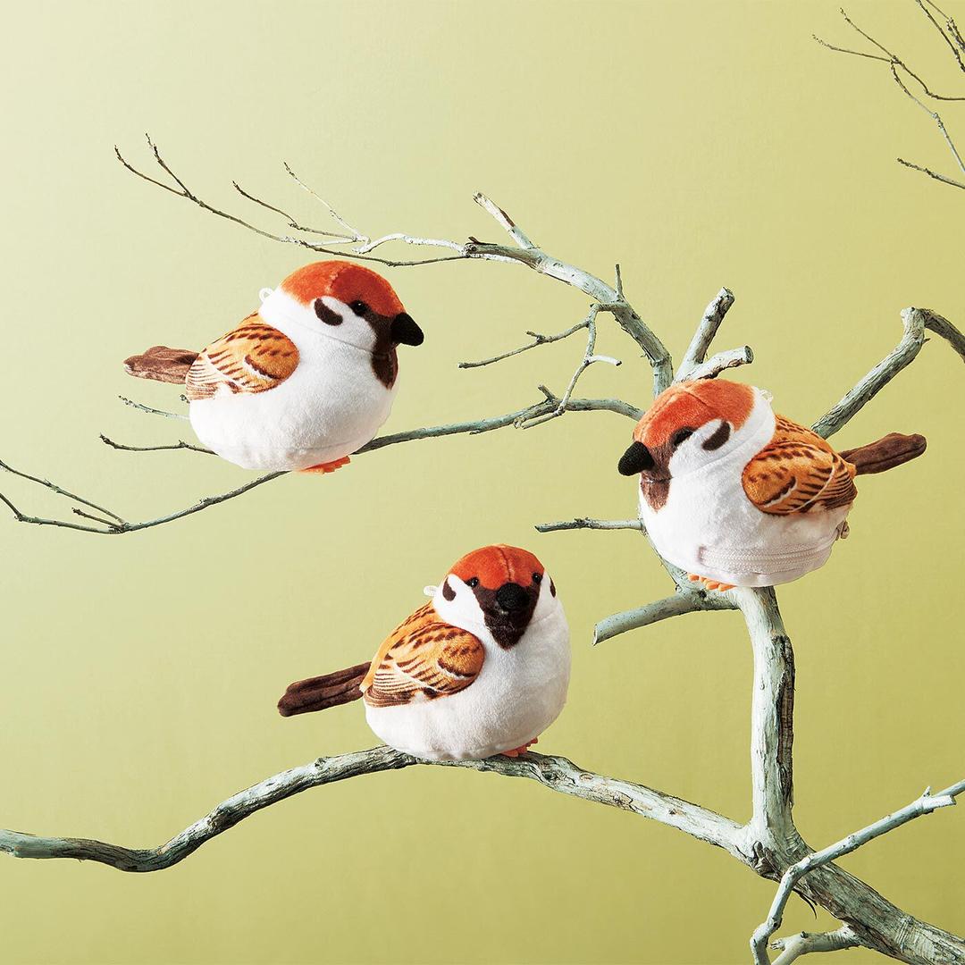 旭山動物園・ボルネオの森応援商　YOU+MORE!　すずめ好きな園長とつくった　すずめのマスコットポーチの会｜基金付きアイテム｜基金｜おもしろ雑貨・動物雑貨の通販｜YOU+MORE!