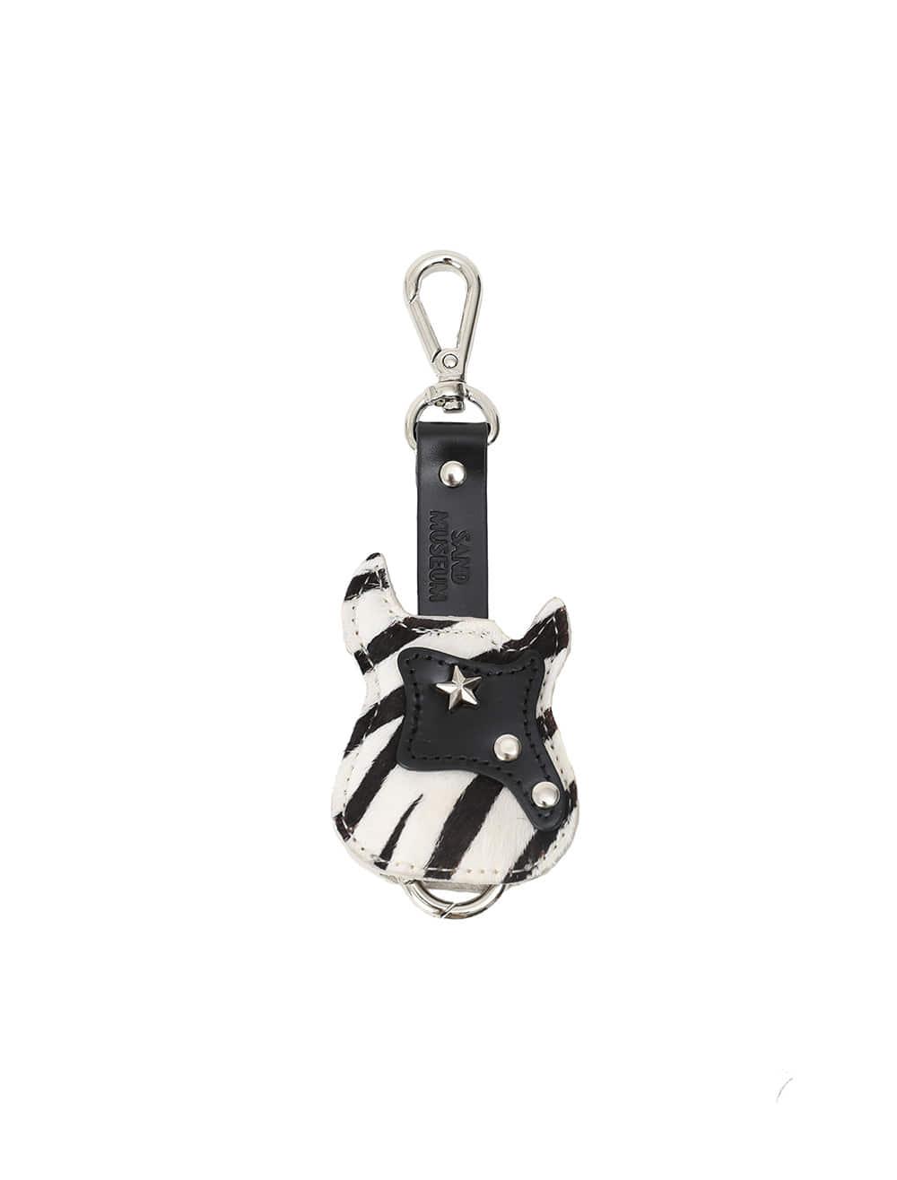 GUITAR KEYRING [Zebra Black]