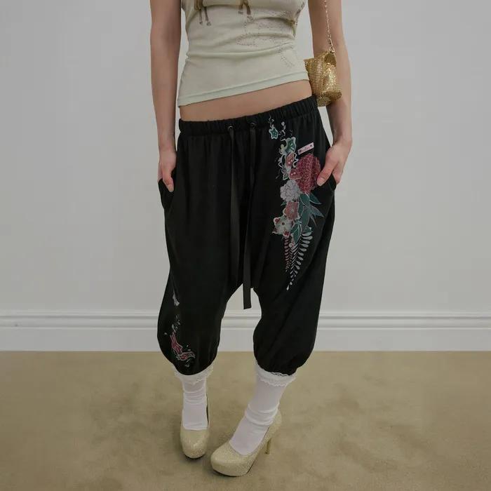 Zen Capri Jogger Pants Black