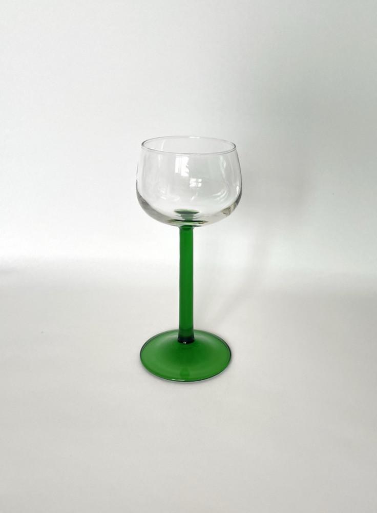 [vintage] 프랑스 루미낙 그린 스템 와인잔 green stem wine glass