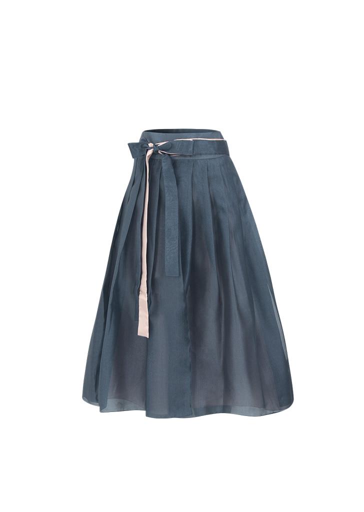 02 하녹 갈래 치마 네이비