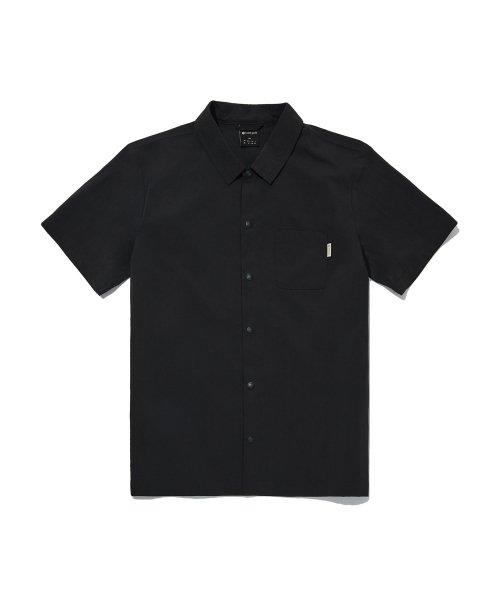 S23MMRSH25 루트 반팔 셔츠 Dark Charcoal