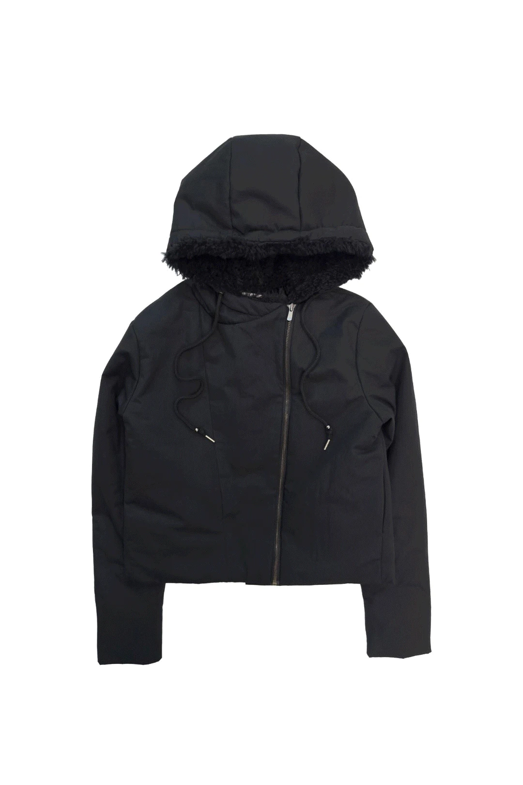 FUR HOOD CROP PADDING