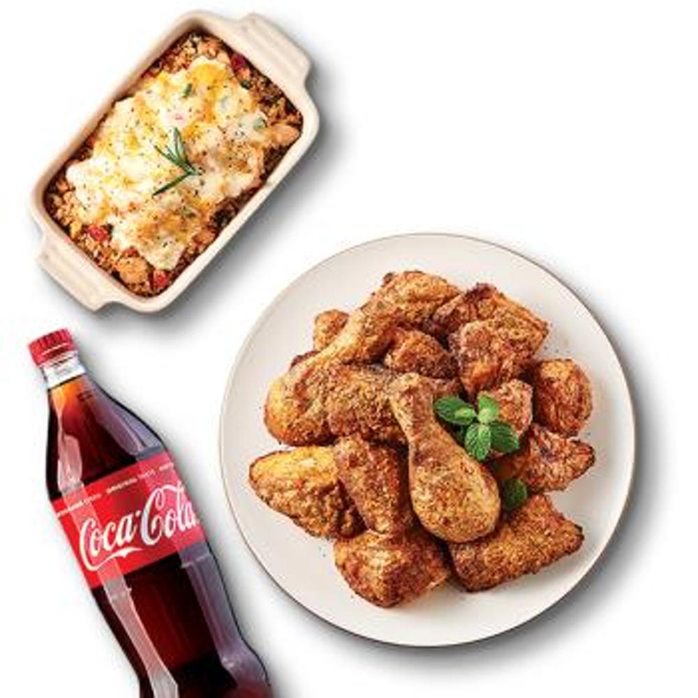[선물하기] 굽네치킨 고추바사삭+볼케이노치밥+콜라1.25L