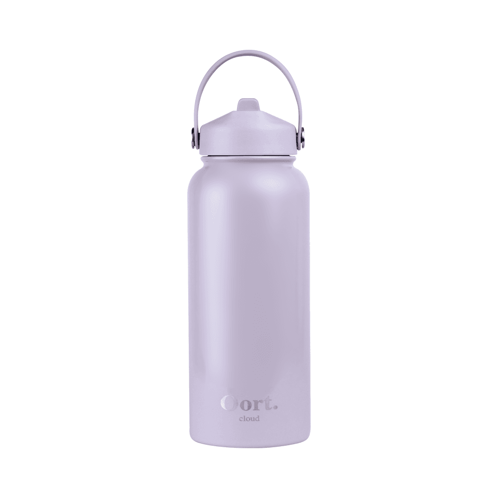오르트클라우드 스텐 대용량 손잡이 빨대 텀블러 900ml 라벤더 피크닉 캠핑 사무실