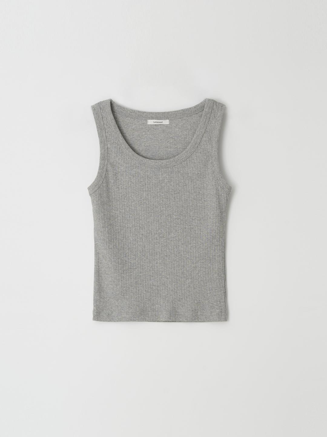 [Essentials] LE U-neck Sleeveless (Gray)