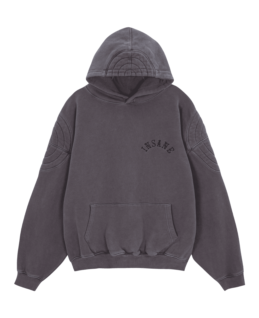 INSANE PADDED SHOULDER HOODIE_PURPLE