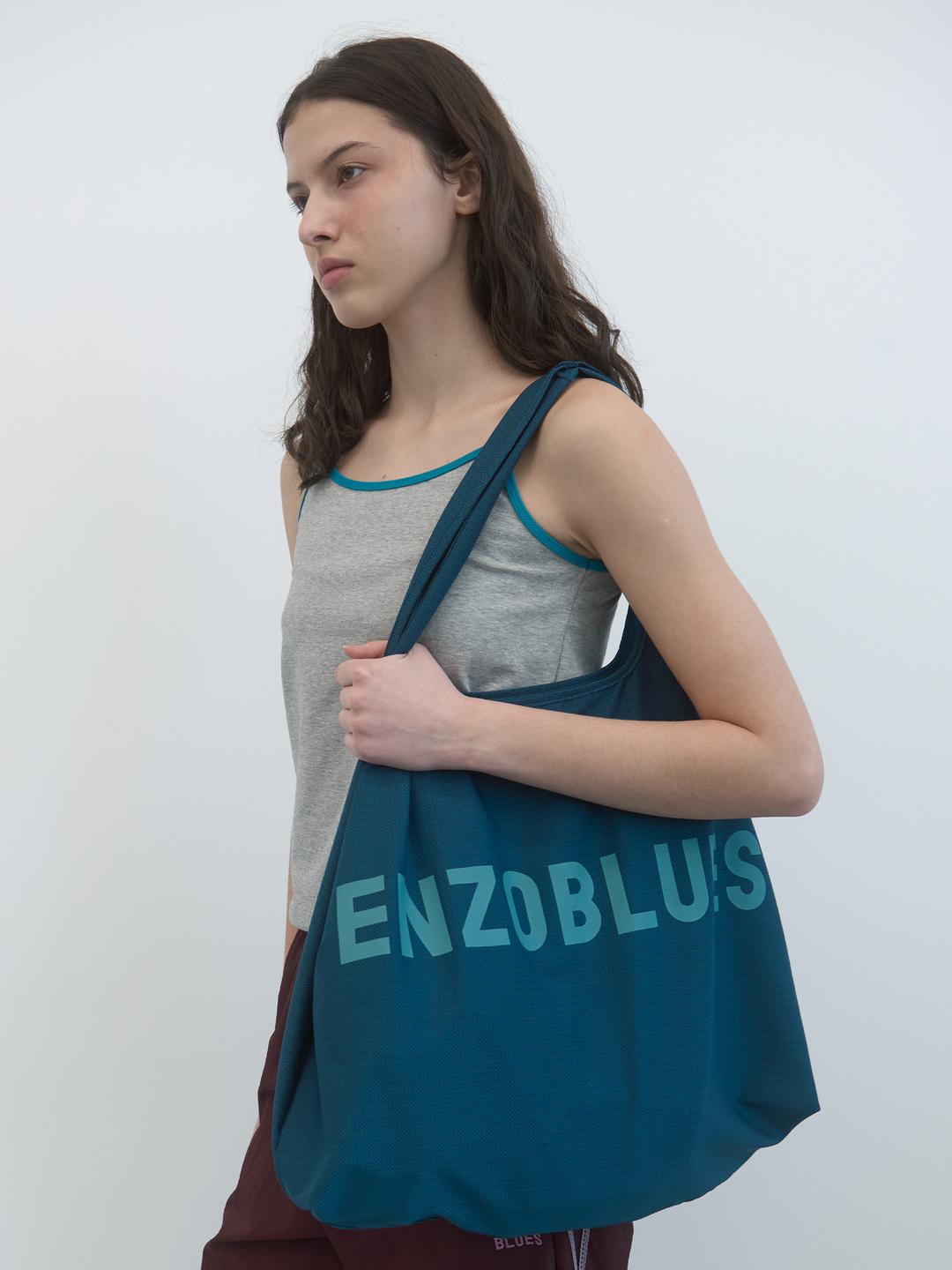 로고 빅 쇼퍼 백 (Teal Green)