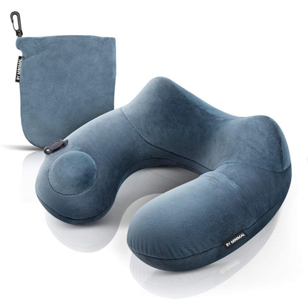 바이미니멀 여행용 목베개 기내용 휴대용 에어펌프 비행기 목쿠션