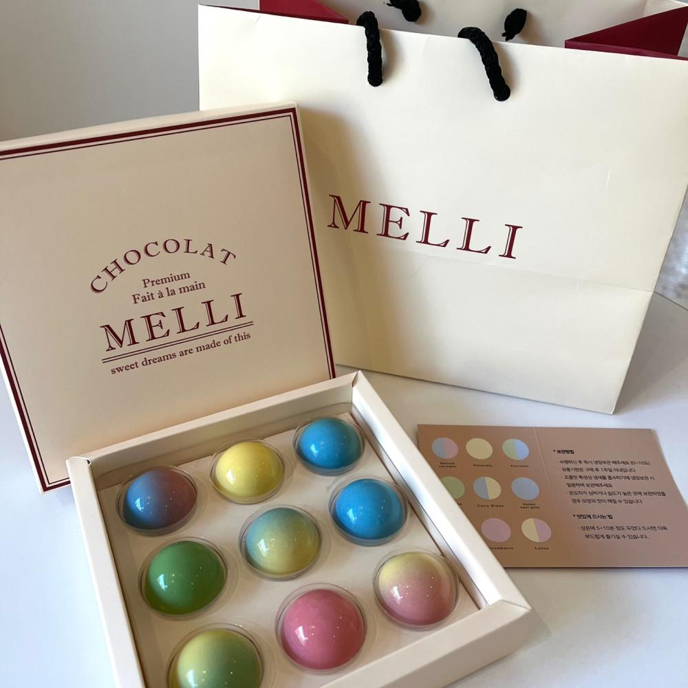 멜리 (MELLI) 수제초콜릿 9구 봉봉 초콜릿 세트