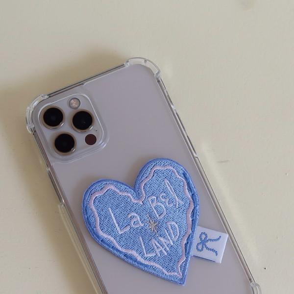[ORDER MADE] Heart Label Case (Blue)💙