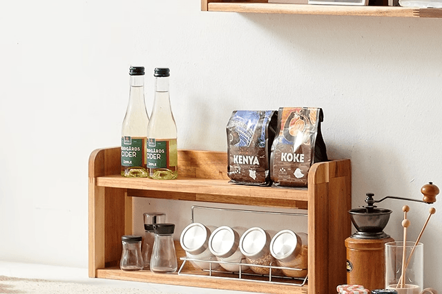 토피 2단 원목 주방 식탁 선반