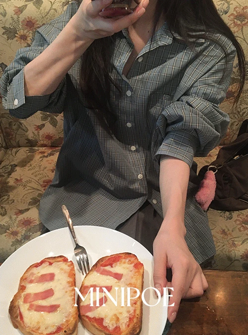 [MADE] 라이키 체크 셔츠  (1color)