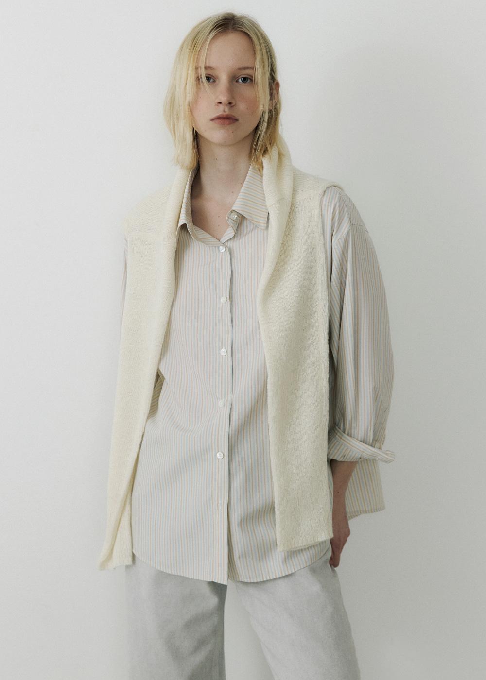 Paris stripe shirt (beige)