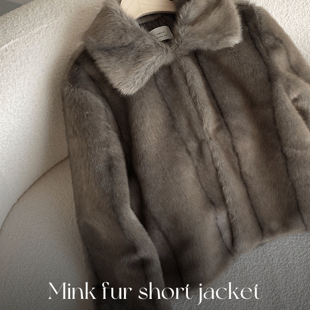 Mink fur jacket (2color)
