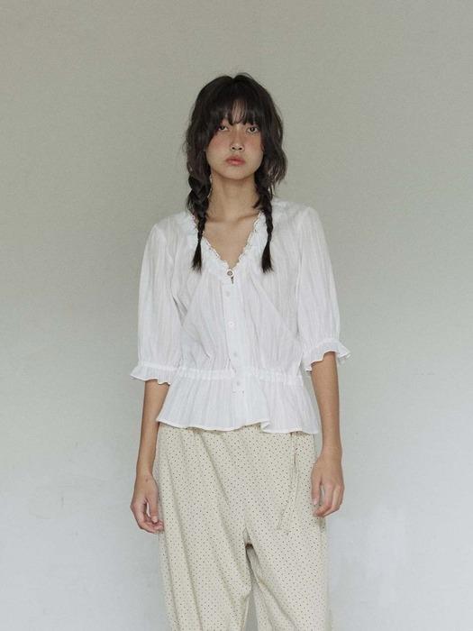 Breeze lace blouse / White