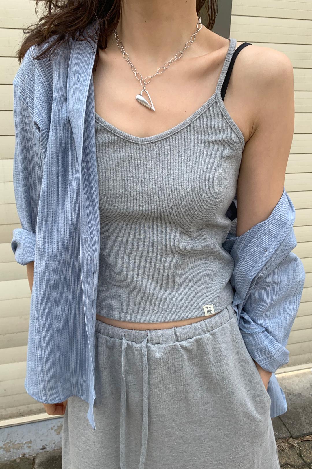 Rib Symbol Sleeveless (Gray)