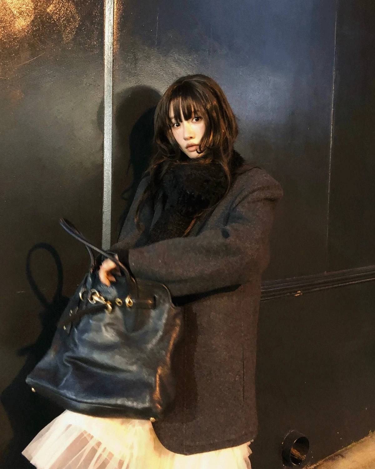 25FW H Q*MK PICK!) TULLE MIDI SKIRT (2COLOR)