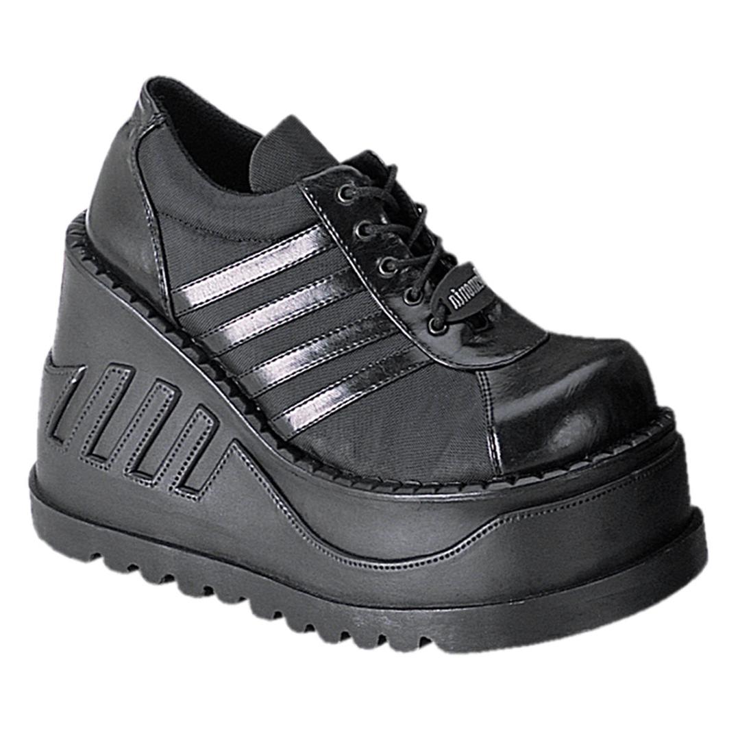 Stomp-08 - Black Vegan Leather / 5