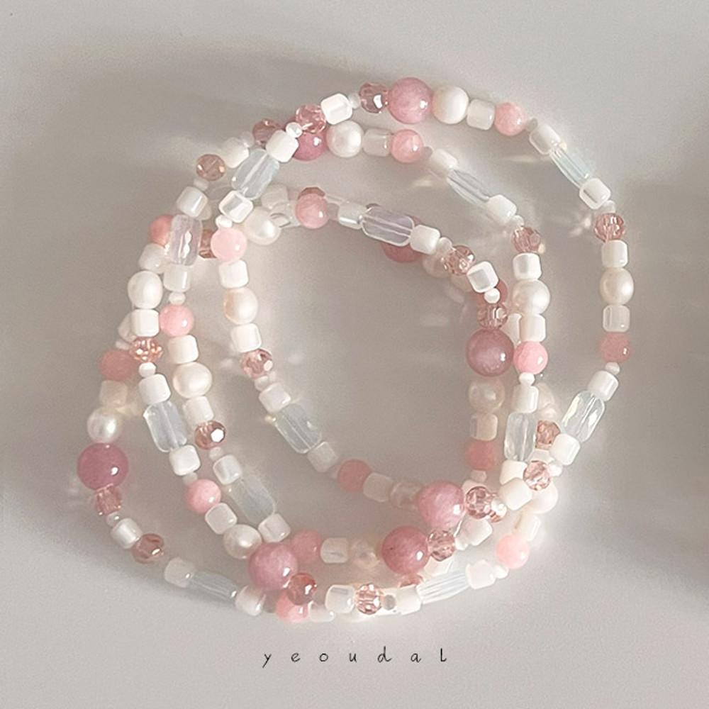 러블핑크 자개팔찌