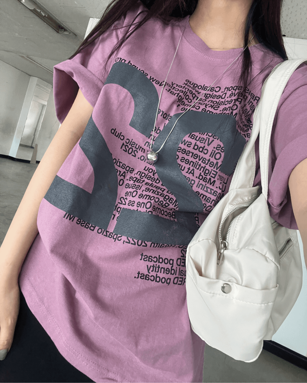 패닝 [4컬러/국내제작] 빈티지 22 프린팅 오버핏 반팔 티셔츠