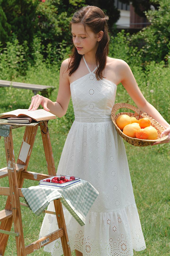 Camellia Dress White