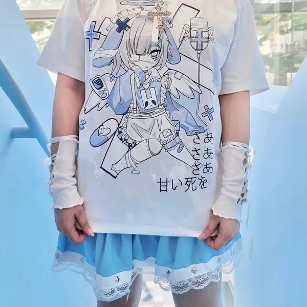 [2colors] 블루엔젤 서브컬쳐 일러스트 반팔T