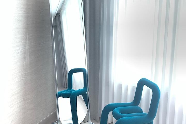 [단독][5%쿠폰]미드센추리st 루게 강화유리 스틸 스탠드 전신거울 3colors