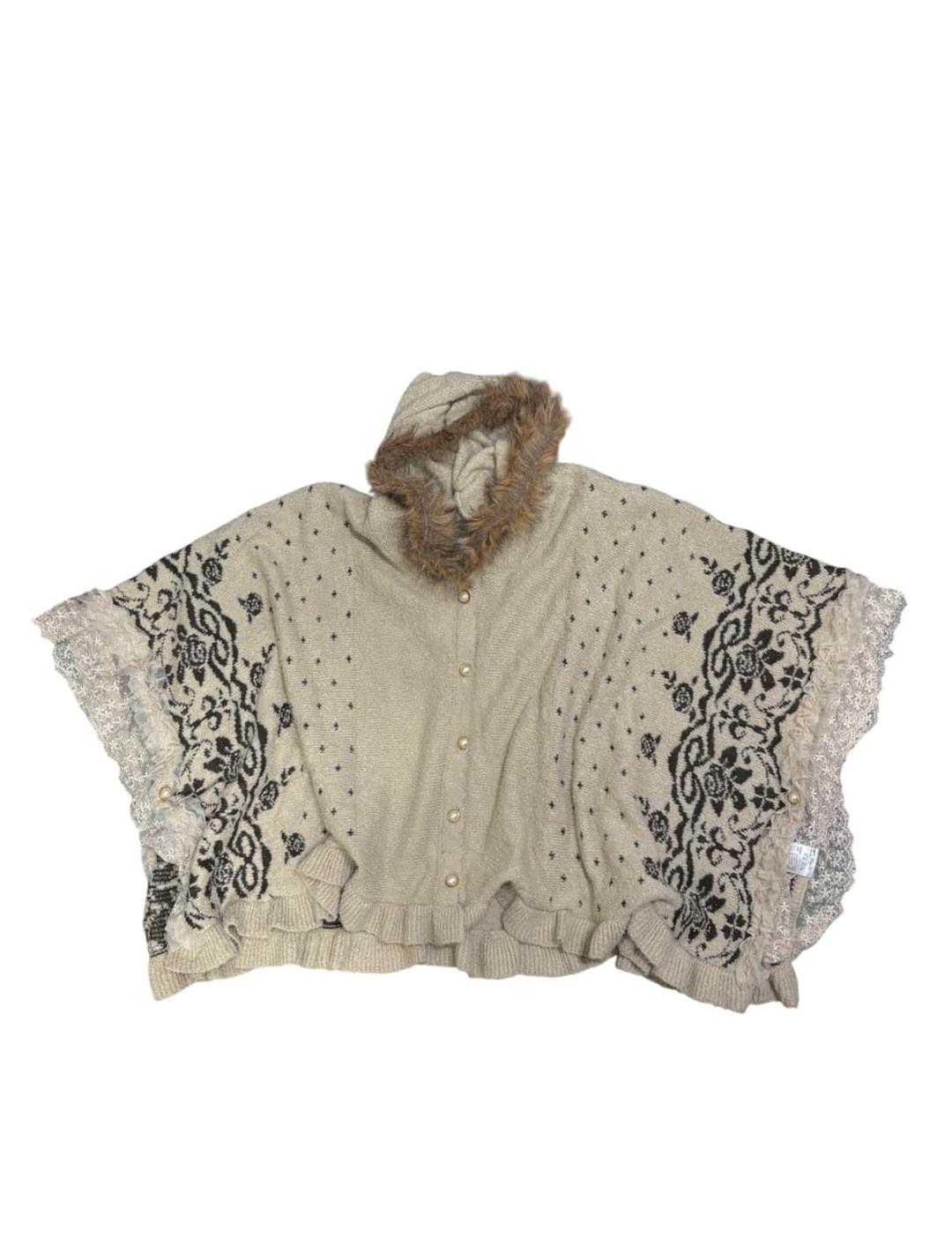 엑시즈팜 레이스 니트 케이프 판초 판쵸  라떼갸루 모리걸 히메 | 후루츠패밀리