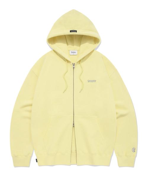 스몰 어센틱 후디 집업 옐로우