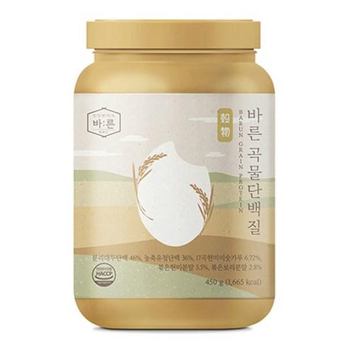 바른 곡물단백질, 450g, 1개 - 복합 프로틴파우더 | 쿠팡