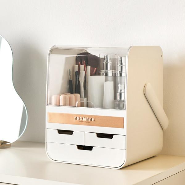 위즈홈 아로망 뚜껑있는 화장품 정리함 화장대 정리대