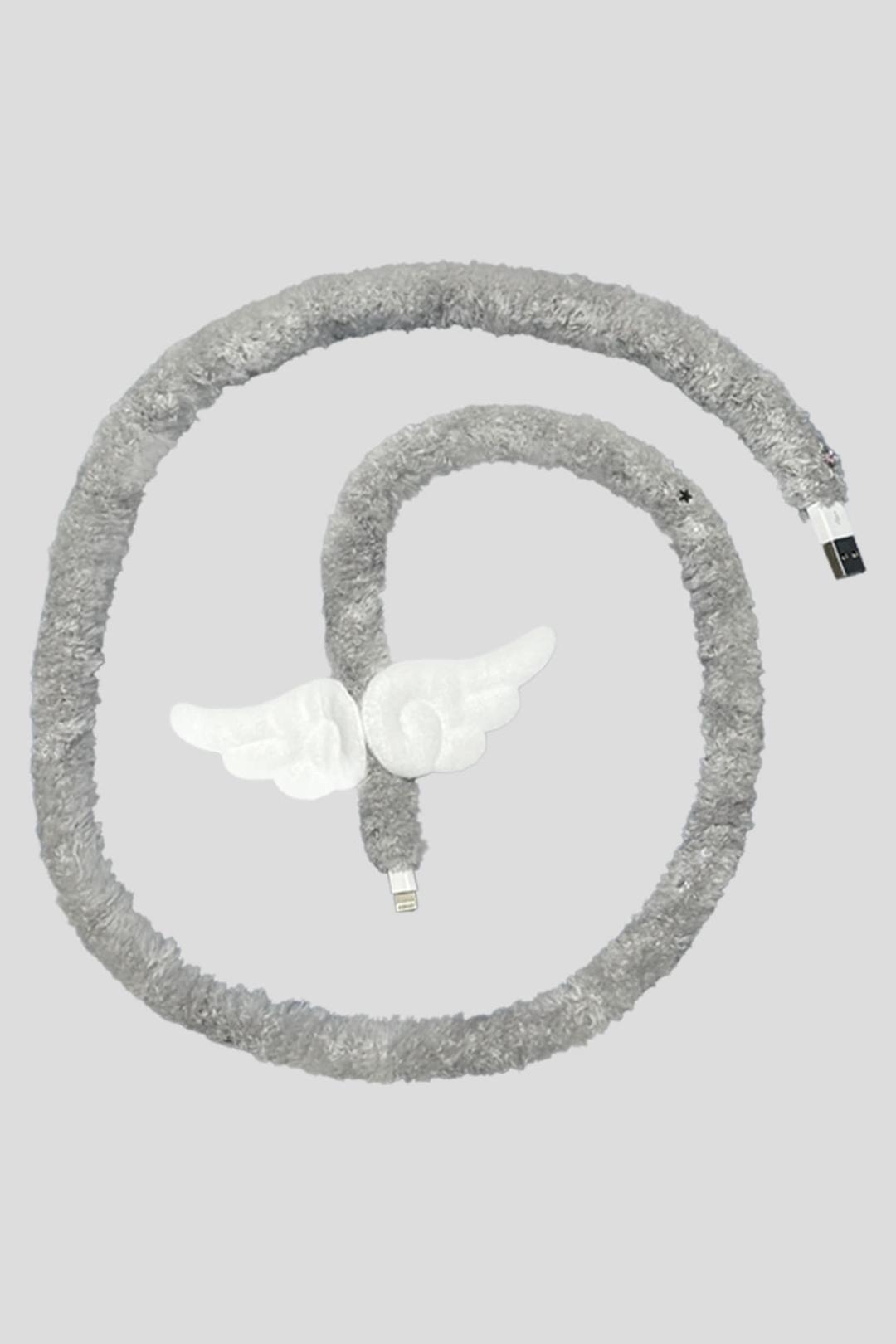 Fuzzy cable_Angel (Silver)
