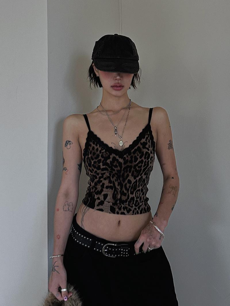 레오파드레이스나시-top (브라운,모카 당일배송)