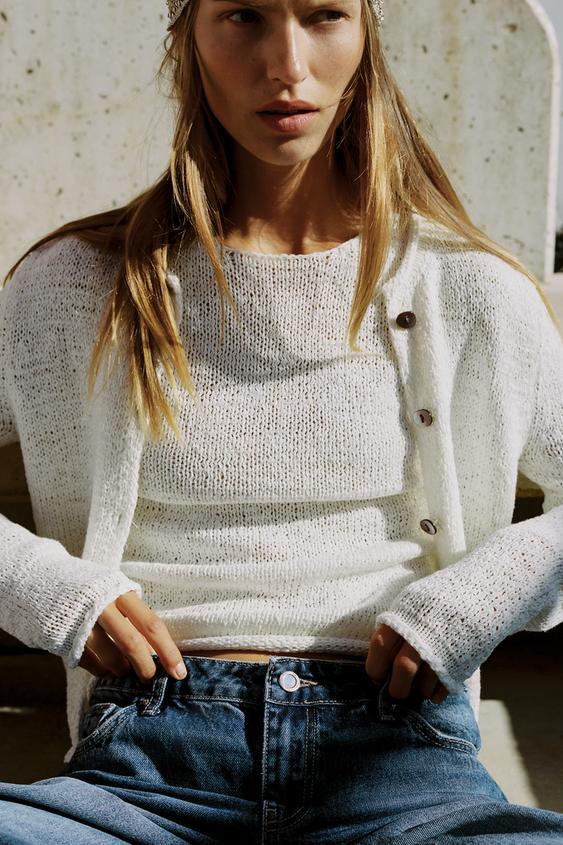 청키 니트 재킷