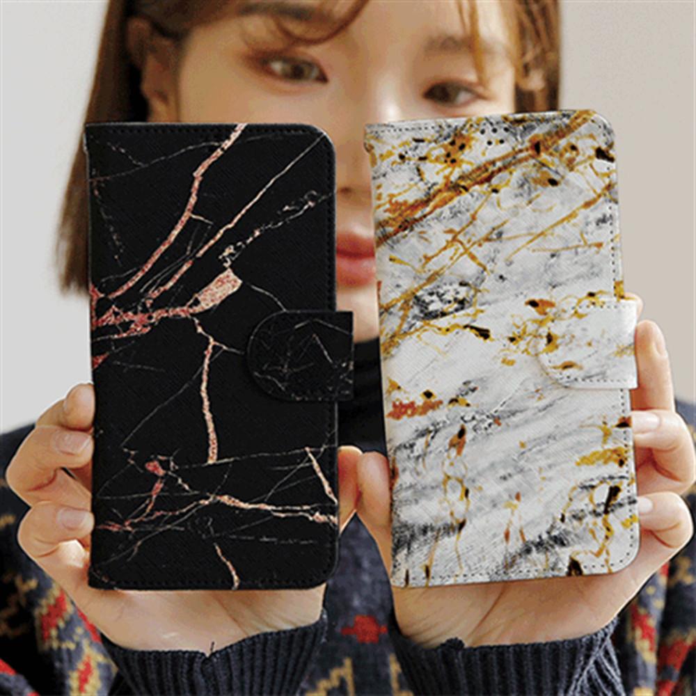 트라이코지 마블페인팅 사피아노 다이어리 케이스