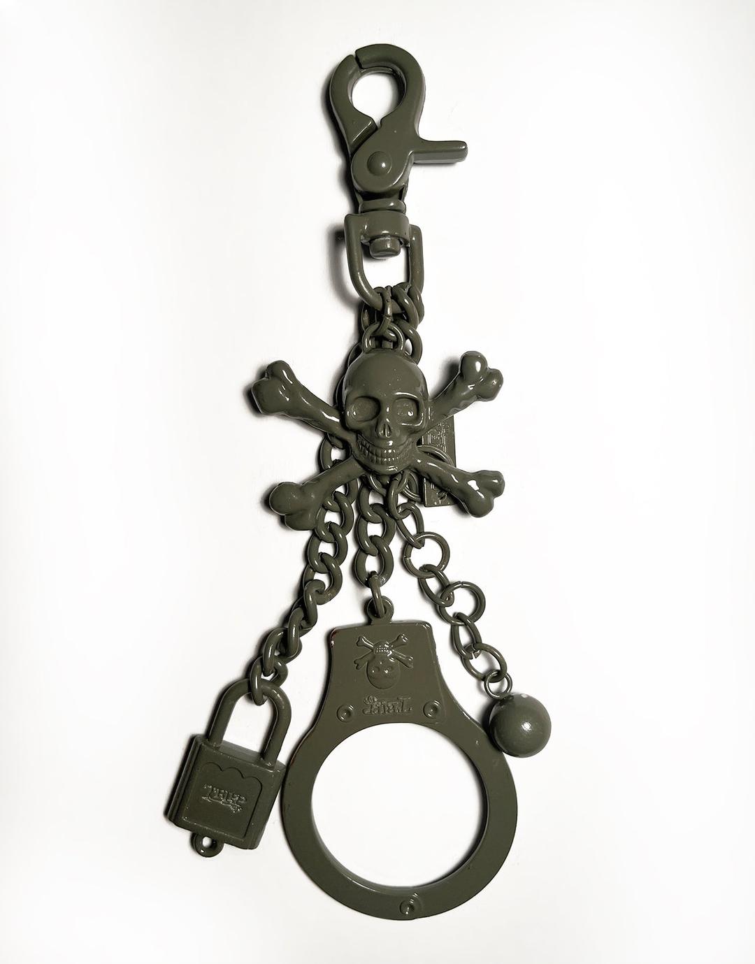 HANDCUFF KEYCHAIN - OLIVE GREEN