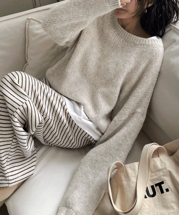 무아린 울 루즈핏 니트 (3color)