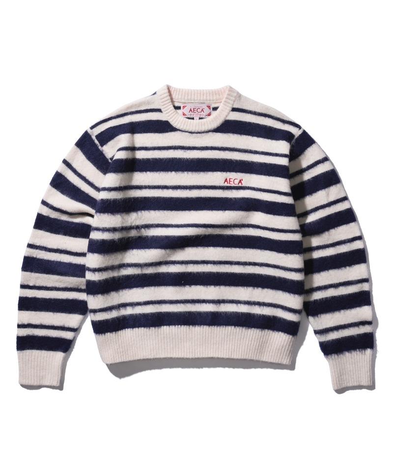 MULTI STRIPE DOODLE KNIT-WHITE