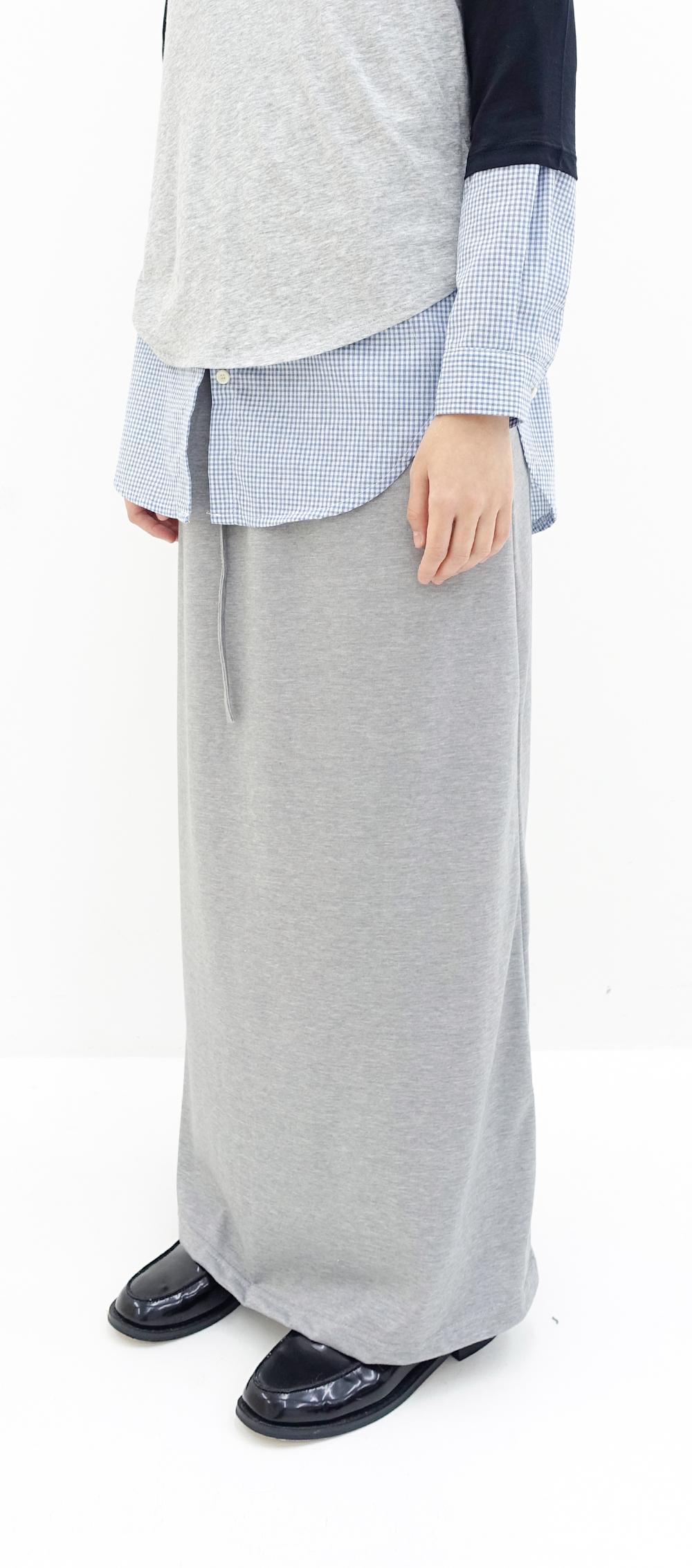 simple jersey long skirt