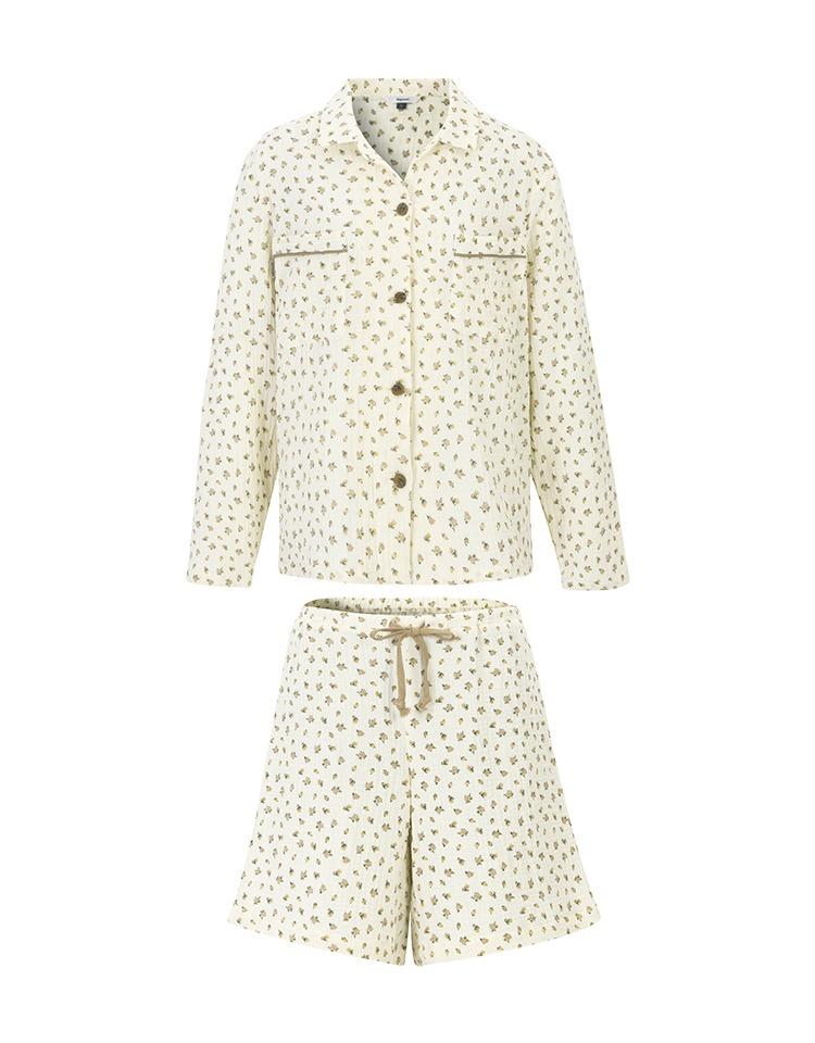 [homepage exclusive][박민영 착용] pajama SET (brown flower)