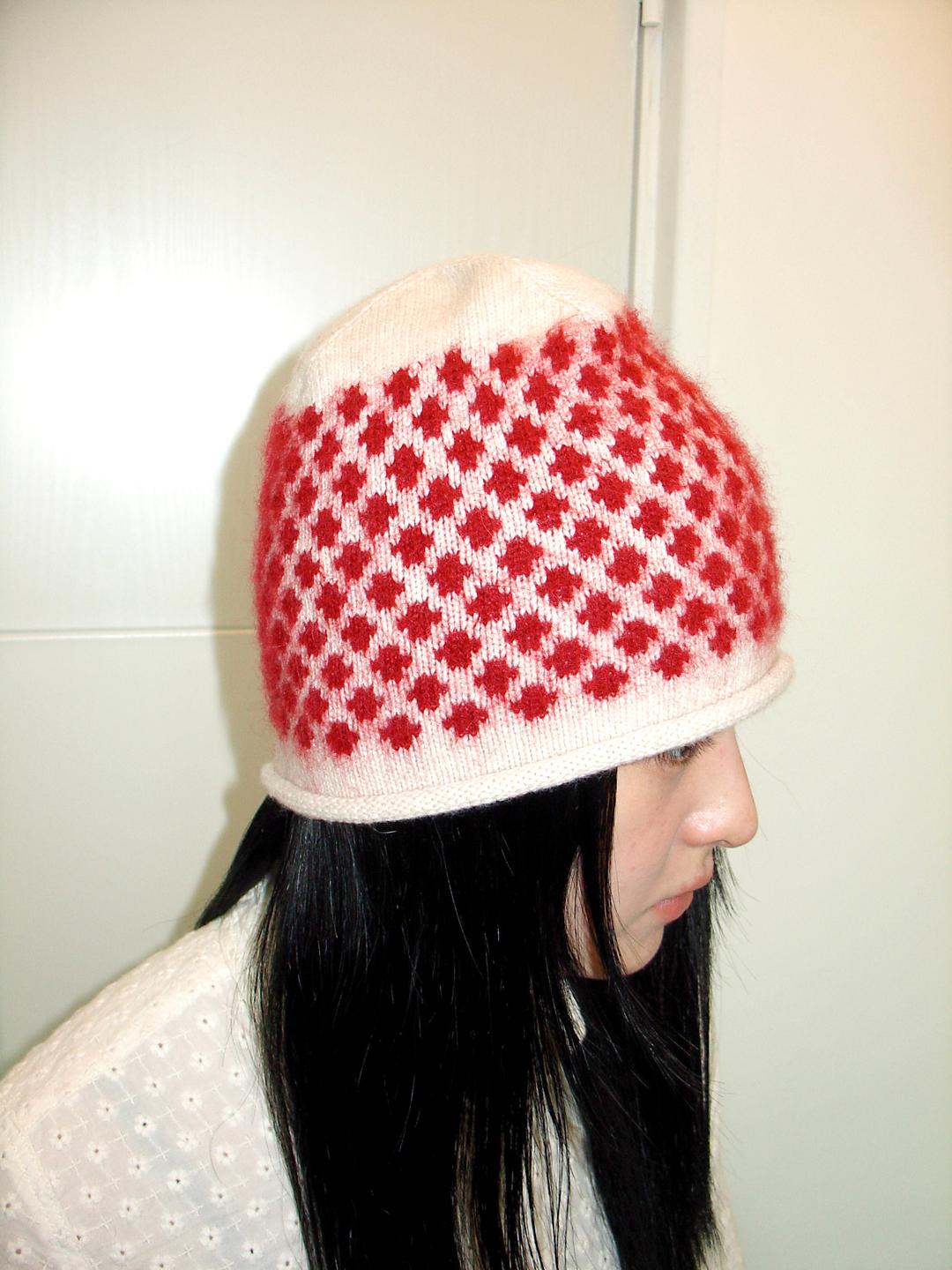 KID MOHAIR BEANIE - CROSS (I/R)
