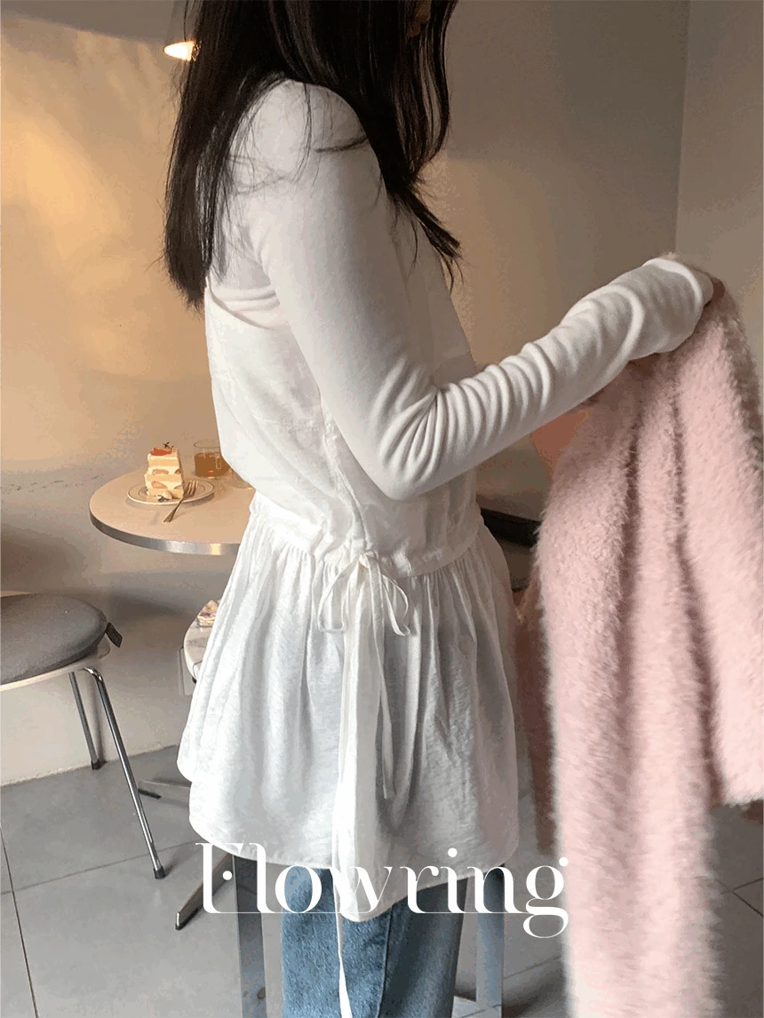 [레이어드]러셀 뷔스티에블라우스