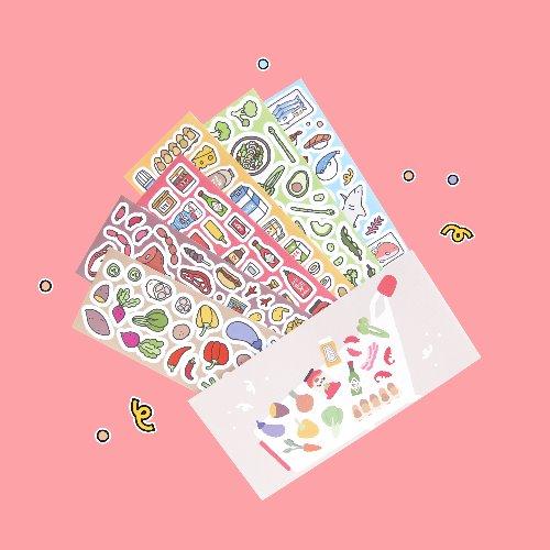 잼샵 스티커 - 프레시 세트 (07-12)