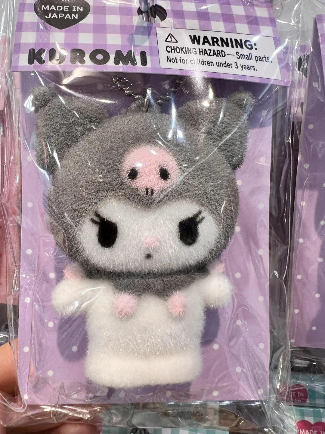 Sanrio Flocking Mascot Squishy Toy Keychain
